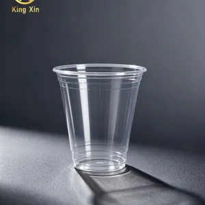 Custom Clear PET Plastic Beverage Juice Bottle 400ml With Lid Cap thumbnail-1