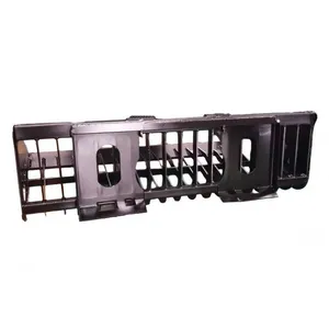 Sieve Bucket Skid Steer SSQA Skeleton Rock Bucket 14 Tines 3 Sections Smooth Edge Non Slip Step Box Frame thumbnail-5