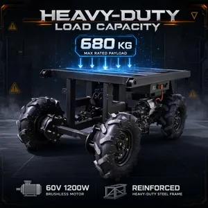 High Ground Clearance Remote Control Cargo Platform For Orchard Harvest thumbnail-3