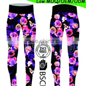 Custom Fashion Sublimation Printed Leggings for Women thumbnail-1