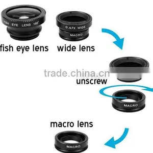 Wolesale 3 In 1 Mirror Mobile Phone Light Button Car Camera Fish Eye Lens thumbnail-4