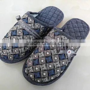 2015 Latest Fancy Girls Flower Slippers Indoor Beautiful Slippers Fashion Cotton Slippers Wholesale thumbnail-3