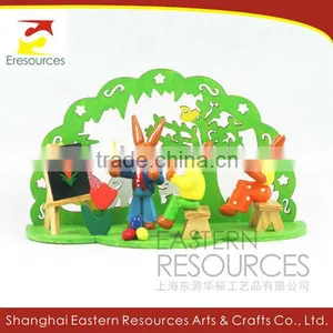 Wooden Easter Rabbit Decoration thumbnail-1