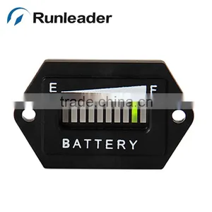 12/24V 36V 48V 72V LED Lead-acid Battery Discharge Indicator Voltmeter thumbnail-1