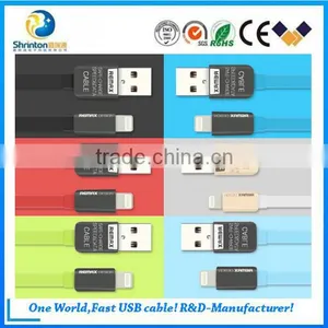Hottest Product Remax 2 in 1 Usb Data Cable for Both Iphone/Micro thumbnail-1