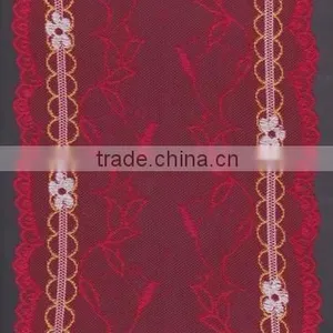 Top Quality Nice Knitted Stretch Raschel Lace Trim thumbnail-1