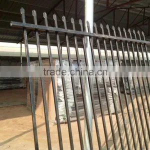 3 Rails Powder Coated Commercial Black Pool Fence for Sale thumbnail-2