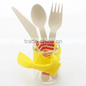 6.5inch Mini Wooden Fork and Spoon and Knife thumbnail-2