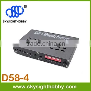 D58-4 FPV 5.8G 4CH Audio Video 5.8GHz Diversity Receiver 5.8ghz Wireless Video Transmitter Receiver thumbnail-2