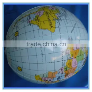 Inflatable World Map Beach Ball, Pvc Inflatable World Map Ball With Hook thumbnail-1