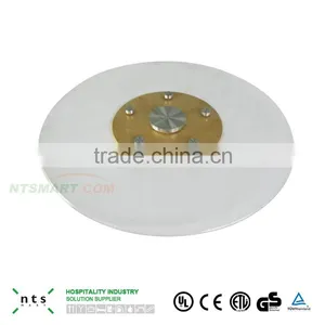 Hotel Restaurant Five Wheels Transparent Tempered Glass Lazy Susan thumbnail-3