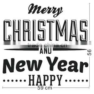 [Alforever]Merry Christmas and Happy New Year Vinyl Wall Decals thumbnail-2