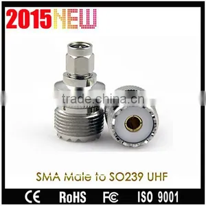 Joytone AC-11 SMA - Male to SO239 Golden Pin UHF Adaptor For Antenna thumbnail-1