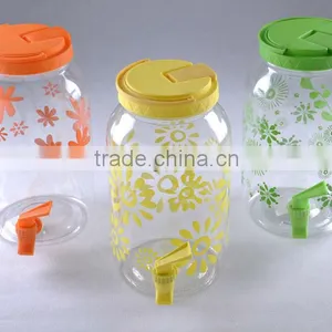 3.8L Plastic Cold Water Dispenser BPA Free Beverage Jar PET Water Container thumbnail-1