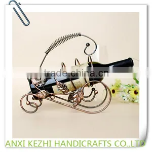 KZ9-60012 Bottle Frame, Wrought Iron Creative Sunflower Wine Rack Table Decoration thumbnail-2