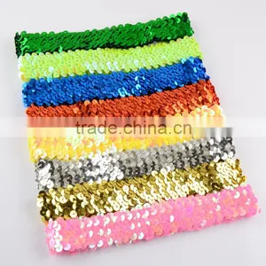 Fashion Kids Sequin Elastic Headband Toddler Headband Baby Glitter Hair Band Wh-1748 thumbnail-4
