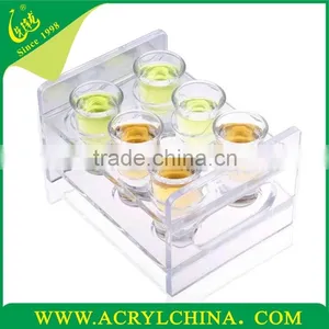 Acrylic 6 Hole Cup Holders/wine Cup Holders Perspex/bar Supplies Lucite thumbnail-1