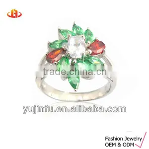 2013 Luxury Zircon Sterling Silver Ring thumbnail-1