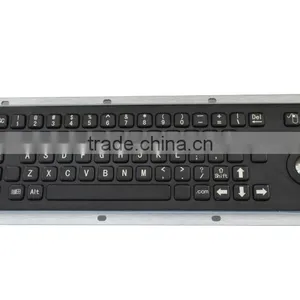 High Quality USB Ps/2 IP65 Metal Keyboard With Optical Trackball thumbnail-1