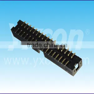 Made in China 2.54mm Pitch Factory Price Dual Row Vertical SMT Box Header Connector thumbnail-1