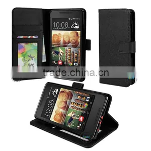 PU Leather Case For HTC Desire 612 Case ,For HT Desire 612 Wallet Case Black thumbnail-1