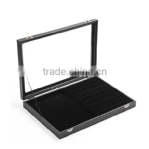 Mirrored Velvet Jewelry Display Tray Ring Display Box thumbnail-3
