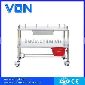Stainless Steel Treatment Trolley, Medical Cart thumbnail-1