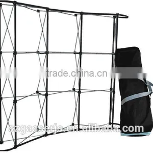 Factory Custom 3*3m Aluminium Stand Fabric Display Pop up Banner thumbnail-2