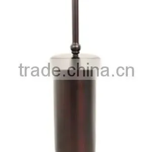 Floor Standing Metal Antique ORB Unique Shape Bath Toilet Brush Holder thumbnail-1