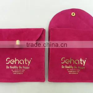 Customized Velvet Bags and Pouches With Falp,hot Stampinglogo thumbnail-3