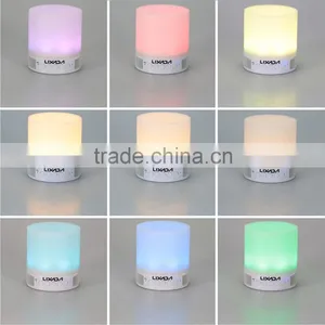 Wireless Bluetooth Speaker Music Sound Bo With Alarm Clock Function Touch LED Table Lamp Support Hands-free Call TF Card Slot thumbnail-2