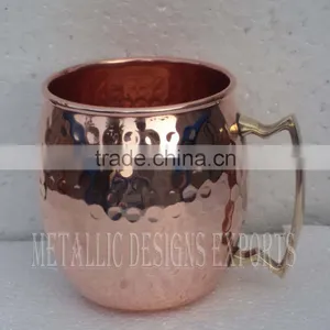 Copper Moscow Mule Hammered Mug -16 Oz thumbnail-1