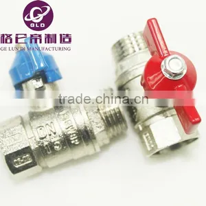 2015 New Design Cheap 1/4'' ~ 4'' Brass Ball Valves With T Handle Zinc Globe Valves thumbnail-3