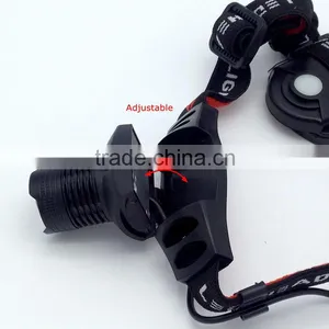 POPPAS T20 ZOOM Adjustable High Powerful Led Flashlight Headlamp Led thumbnail-3