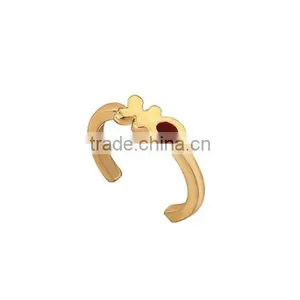 Like Fish Pattern Design 14K Gold Plated Ring For Girl thumbnail-1