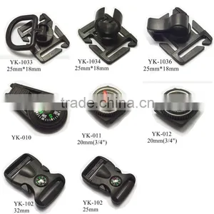 Yukai Plastic 25mm Width 1inch Colorful Plastic Side Release Buckle for Bags thumbnail-3