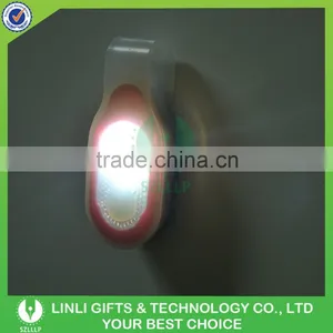 Promotional Gift Magnetic Silicone Portable Blinking LED Clip Light thumbnail-5