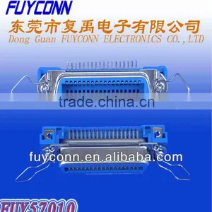 57 Series Centronics Female 90 Degree Angle Telecom Connector PCB Mounting With Spring Latches thumbnail-1