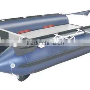 (CE) Pvc Red12ft Inflatable Catamaran Boat High Speed Boat for Sale thumbnail-4