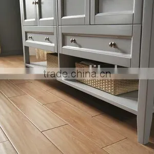 Solid Wood Wash Basin Double Sinks Bathroom Cabinet Foshan Factory Made Furniture No.1006D thumbnail-3