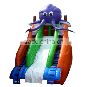 Lanqu Octopus Inflatable Big Water Slides for Sale thumbnail-1