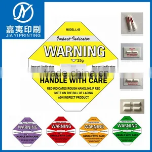 2015 Shockwatch Label Impact Indicator Shipping Label Monitoring Shock Label thumbnail-1