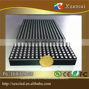 P6-16x32RGB (9.6X19.2CM) Indoor Indoor P6 (3IN1) Full Color SMD Unit Board 8 Scanning 75 HUB P6 Led Display Module thumbnail-3
