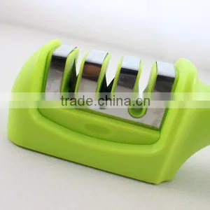 3 Stages Plastic Knife Sharpener thumbnail-4