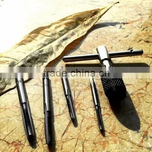 5PCS Mini Tool Set Small Tap Set With T Type Tap Wrench M3 M4 M5 M6 thumbnail-4