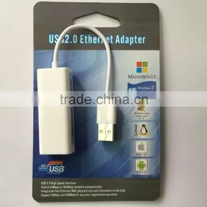 Driver-free USB 2.0 to 10/100 Fast Ethernet Adapter for Laptops Desktops thumbnail-4