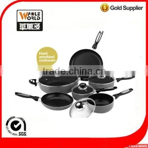 10pcs Hard Anodized Cookware Set thumbnail-1