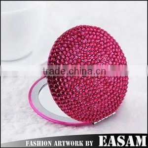 Easam High Quality Rhinestone Small Makeup Mirror,cosmetic Mirror for Lady thumbnail-1