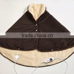 Beige+brown Microfiber Heating Cape thumbnail-1
