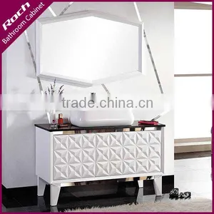 ROCH 8005 Hot Sell Wood Bathroom Vanity Customized With Marble Counter Top thumbnail-1